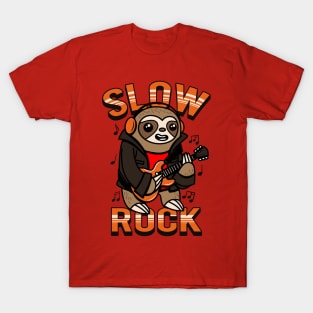 Sloth Sloths Guitarist Rock Rocker T-Shirt